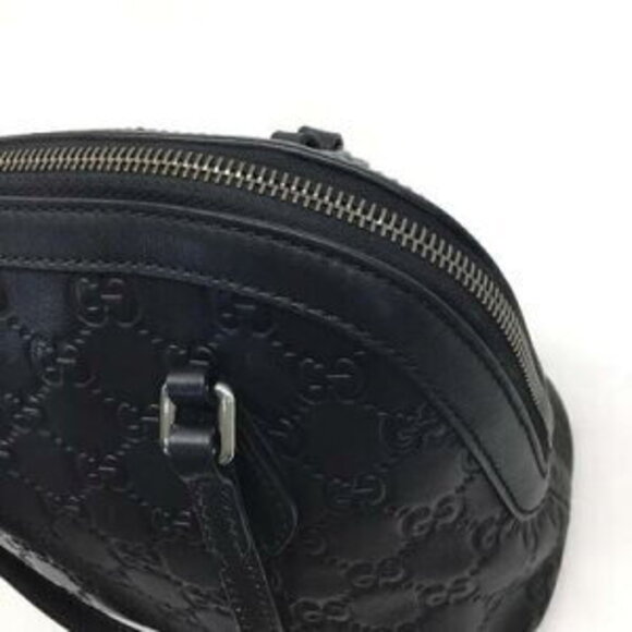 Gucci Shoulder Bag Black Leather Strap - Picture 7 of 8